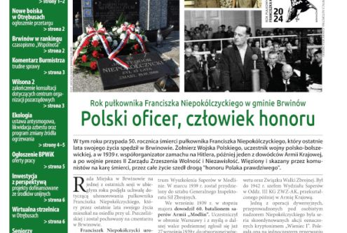 Wśród artykułów: informacje o płk. Niepokólczyckim, budowie boisk w Otrębusach i działającej już ...