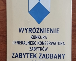 Tabliczka Zabytek Zadbany