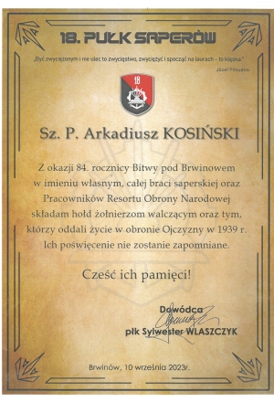 Podziekowanie